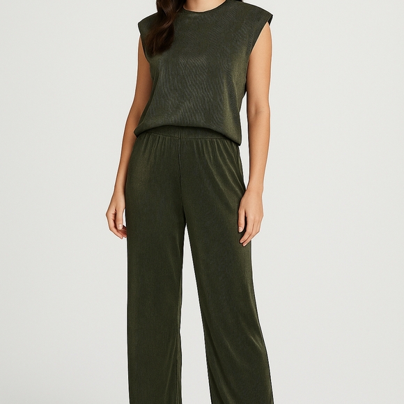 Alfani Pants - Alfani Chic Dark Green 2pc Pant Outfit